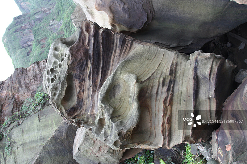 岩石形成的特写镜头图片素材