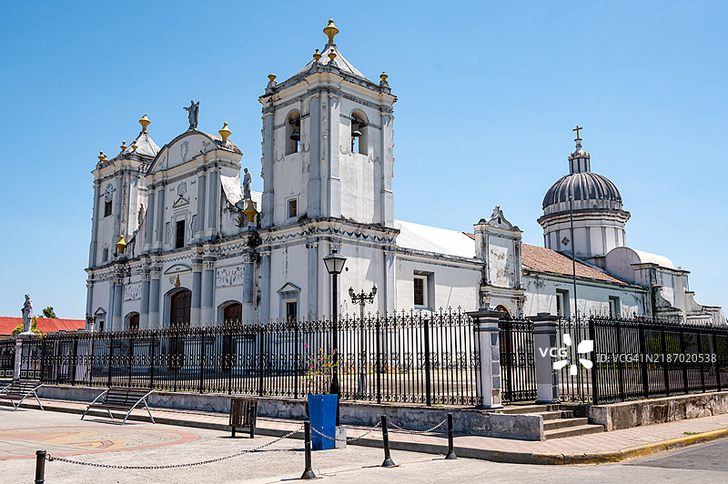 尼加拉瓜里瓦斯的圣佩德罗教堂图片素材