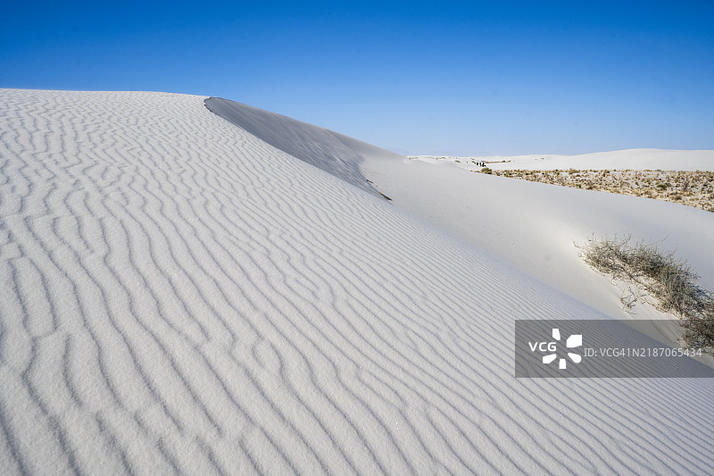 新墨西哥州白沙国家公园的原始沙丘图片素材