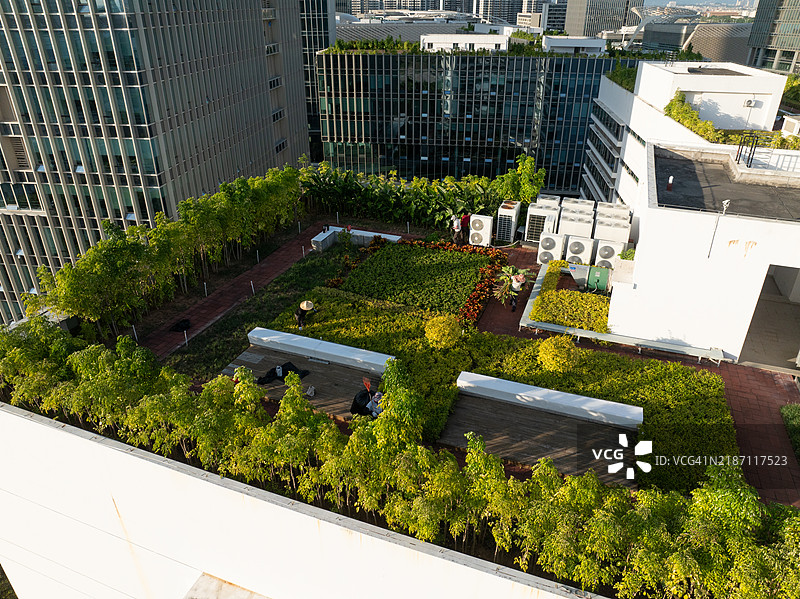 屋顶花园图片素材