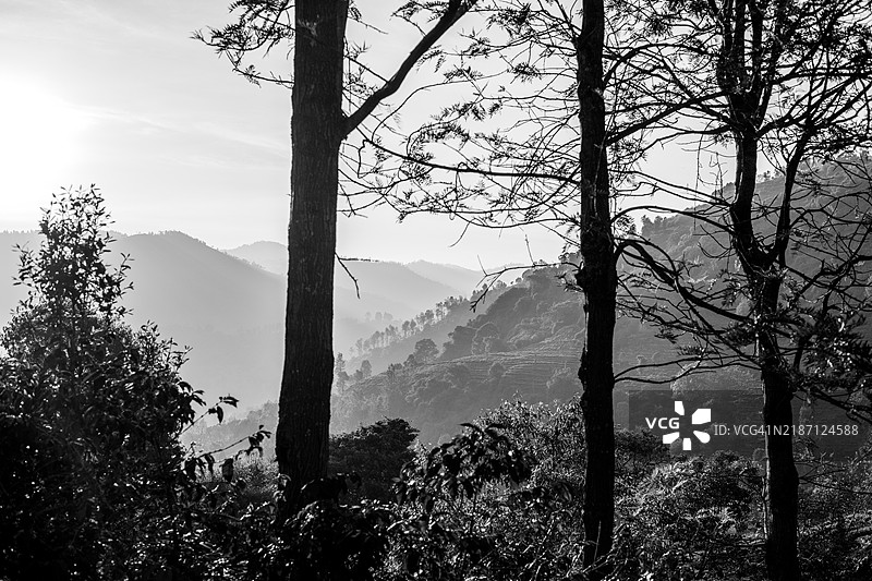 科塔吉里黑白风景图片素材