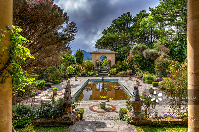 爱尔兰科克郡格伦加里夫的加尔尼什岛图片素材