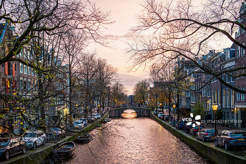 在雷古利尔斯运河旁图片素材