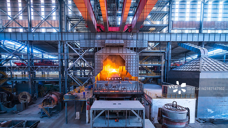 工业区，钢铁行业，中国，亚洲。图片素材