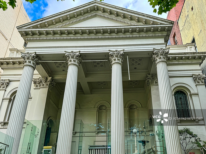 墨尔本的柯林斯街浸信会教堂图片素材