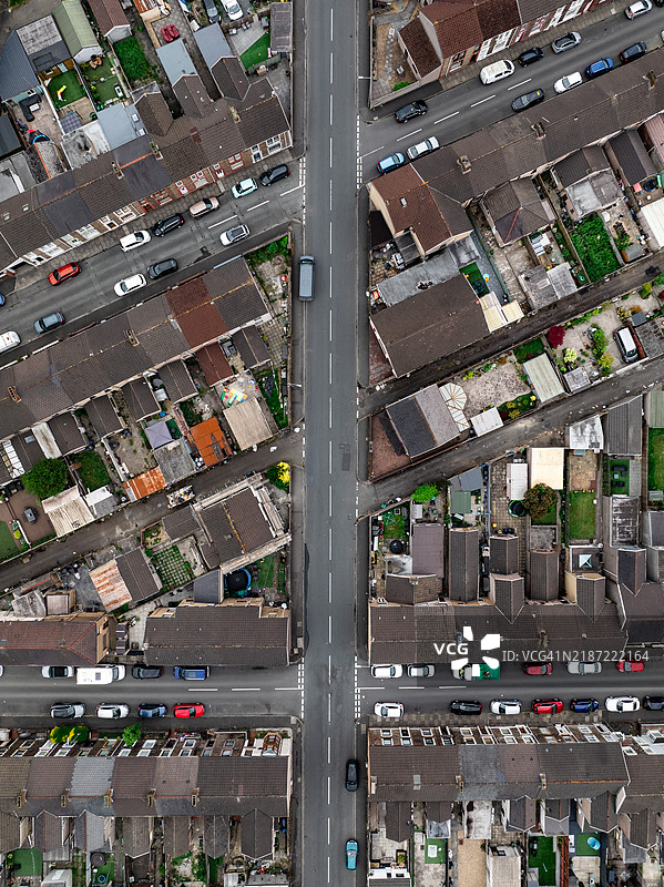 威尔士波特塔尔博特的住宅区，房屋图片素材