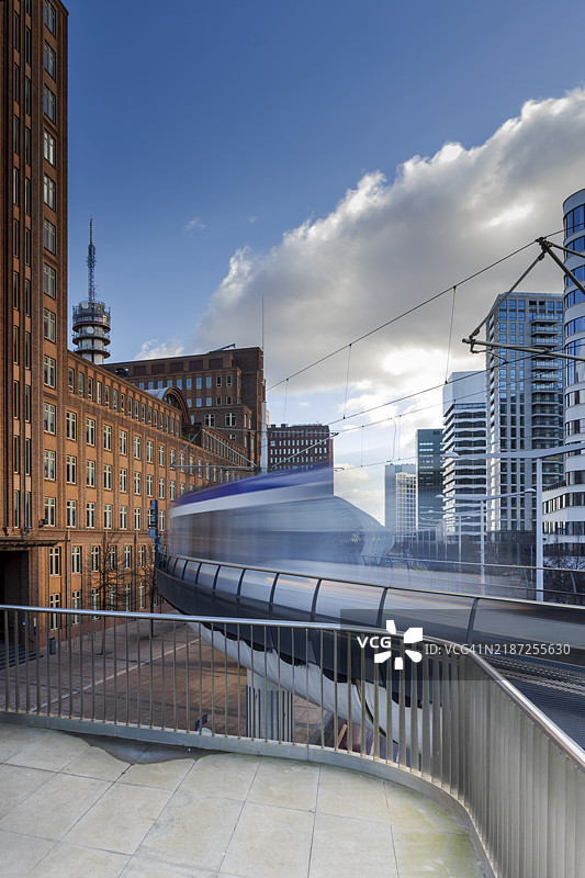 海牙市中心贝阿特丽克斯区的公共交通图片素材