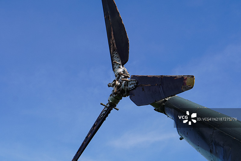 直升机的旋翼和叶片图片素材