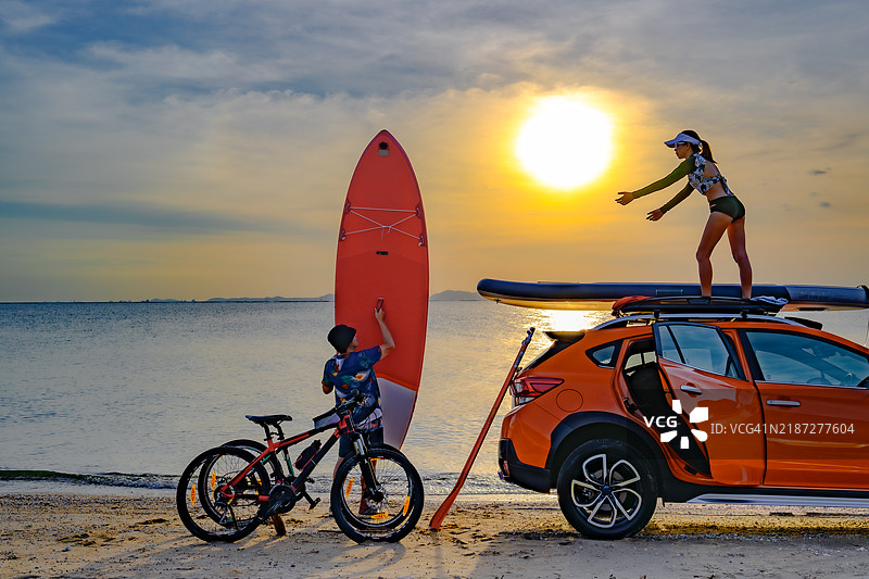 恋人旅行时刻图片素材