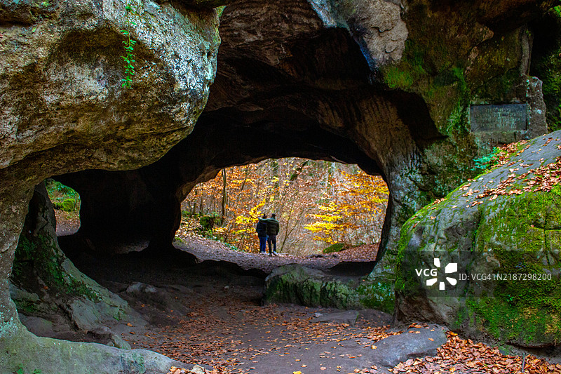 卢森堡埃赫特纳赫至贝尔多夫小径上的迷宫图片素材