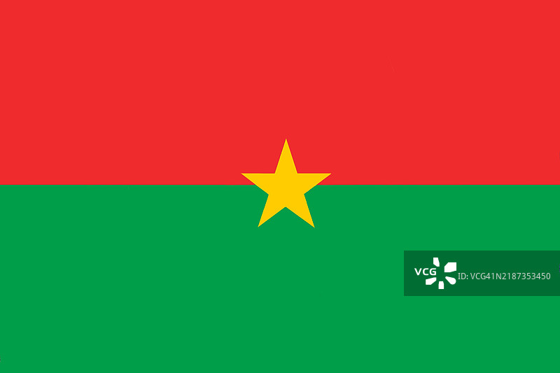 布基纳法索国旗 - 西非国家图片素材