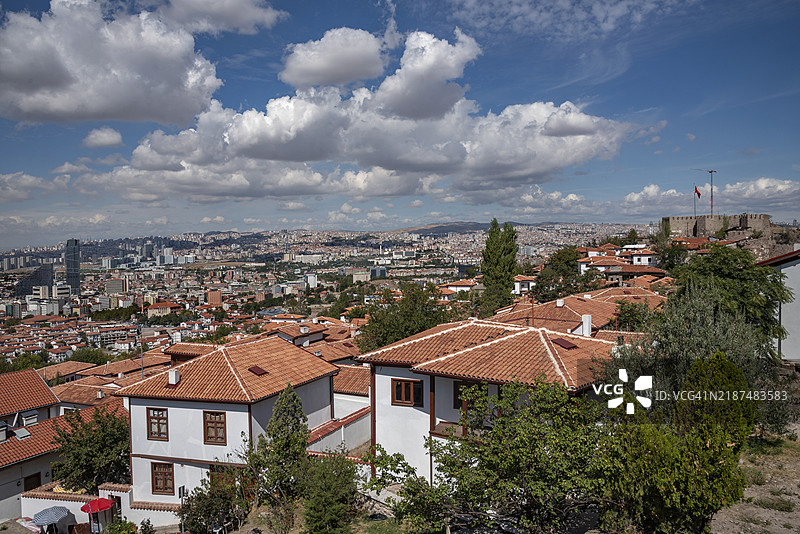 安卡拉城堡，土耳其中部安纳托利亚地区图片素材