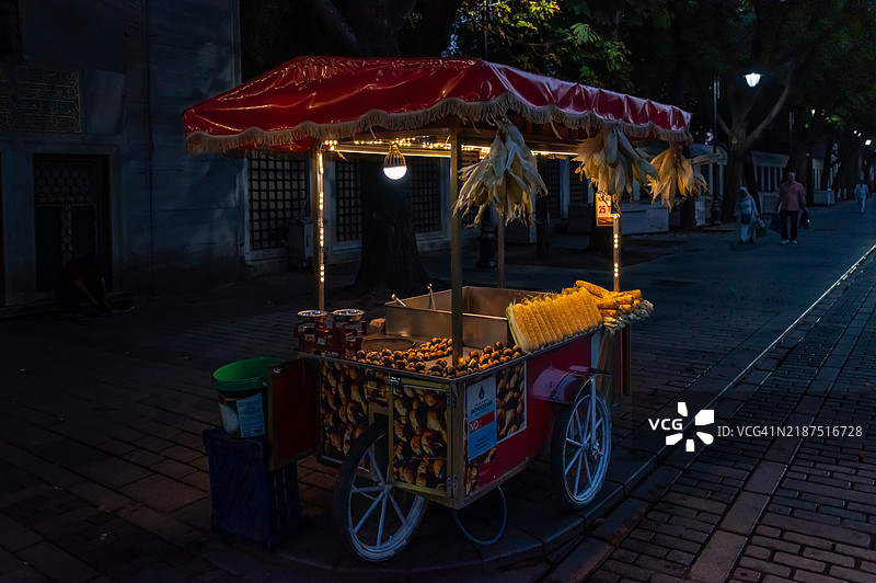 苏丹艾哈迈德的合法街头小贩图片素材