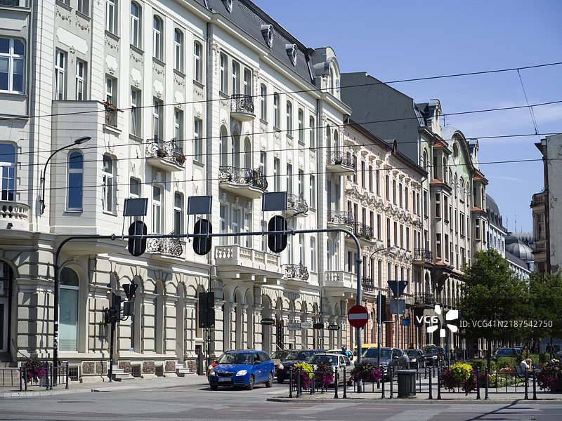 波兰罗兹的传统建筑图片素材