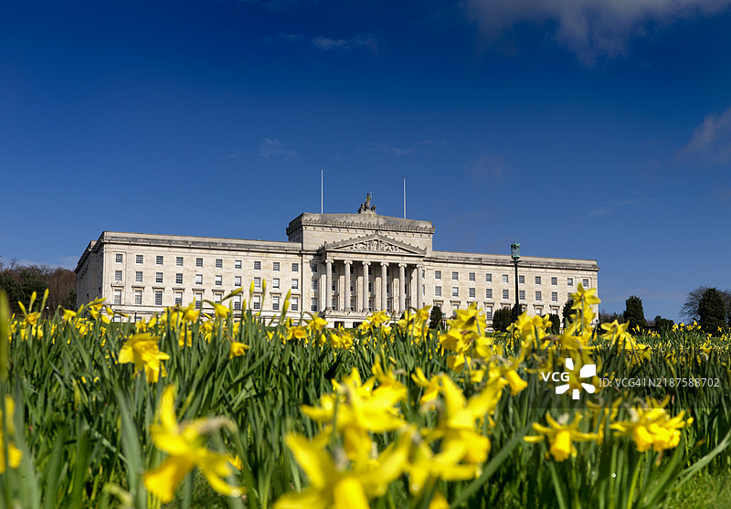 贝尔法斯特的斯托蒙特议会大楼，北爱尔兰图片素材