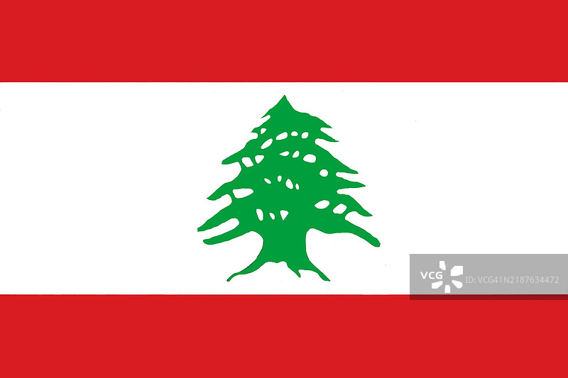黎巴嫩国旗，黎巴嫩共和国图片素材