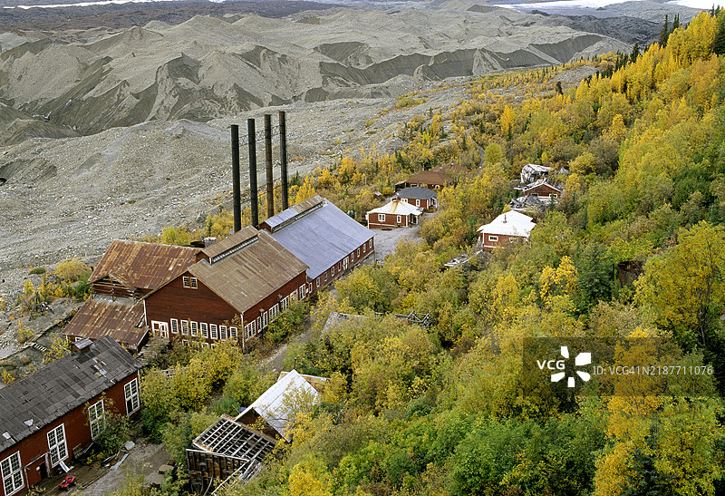 阿拉斯加鬼镇的肖像图片素材