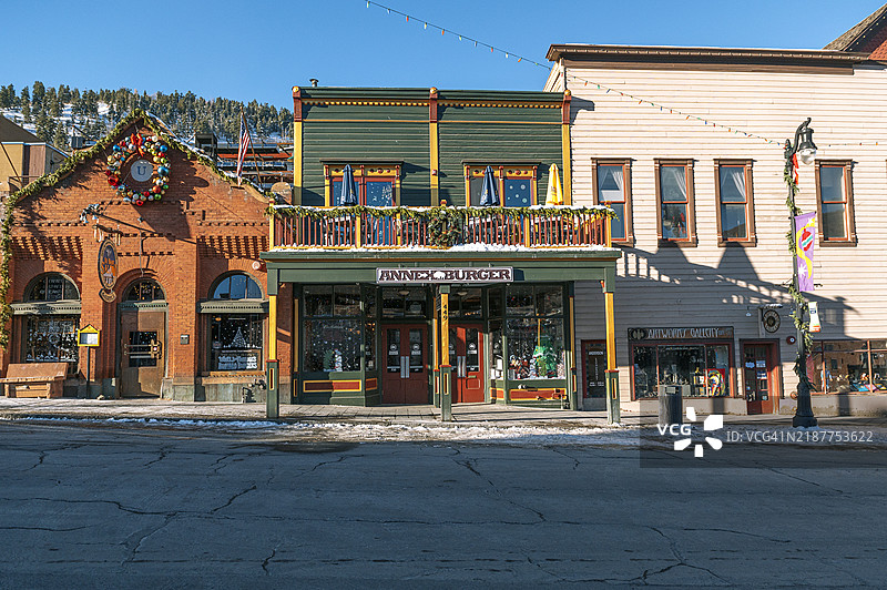 附属汉堡餐厅和其他商店图片素材