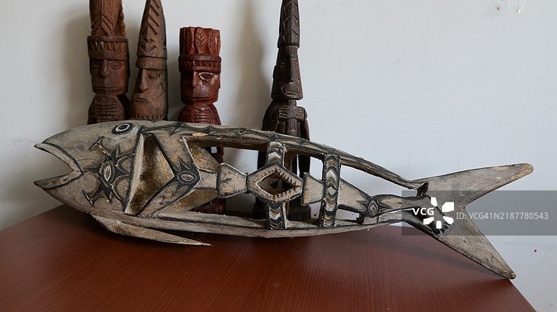 印度尼西亚蒂米卡的巴布亚高地阿蒙梅部落。图片素材