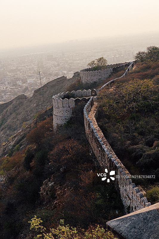 纳哈加尔堡部分城墙的风景照片图片素材