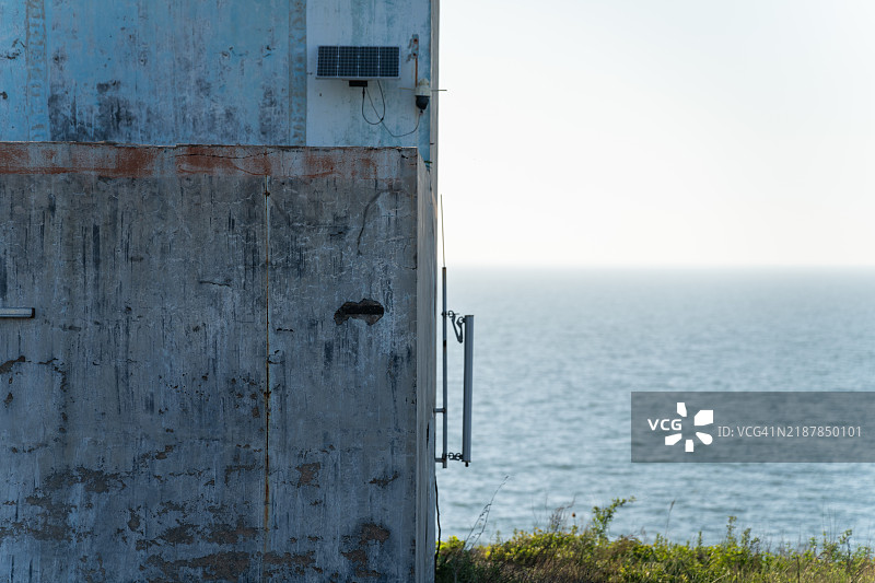 海边的房子。图片素材