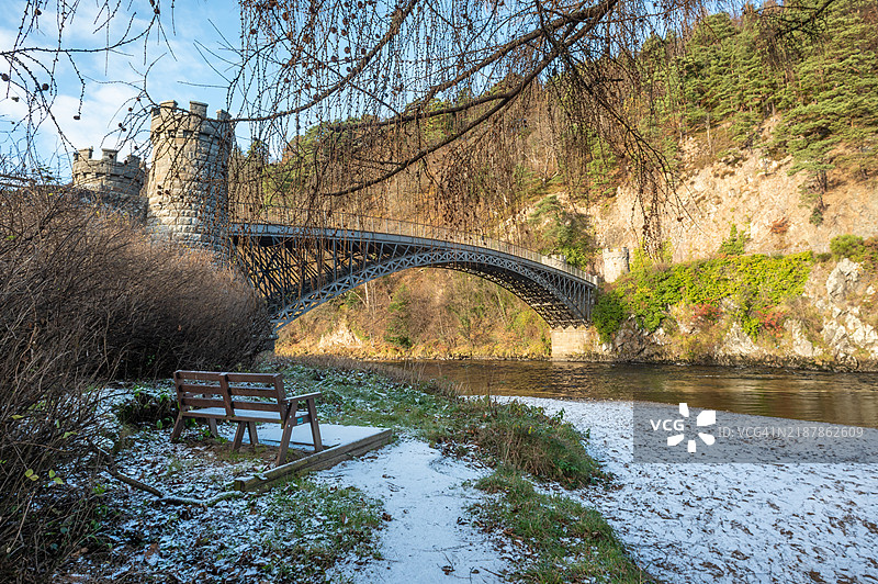 穿越斯佩河-雪图片素材