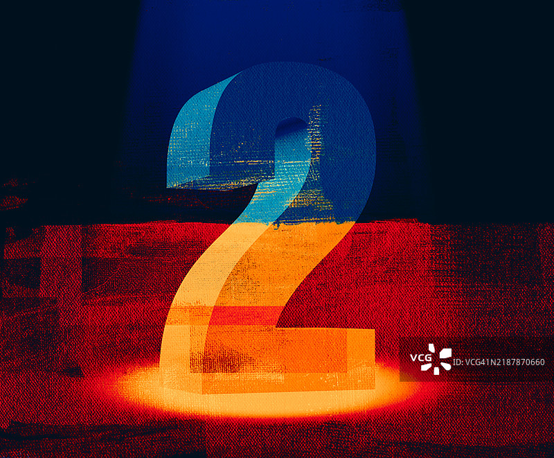 抽象数字2图片素材