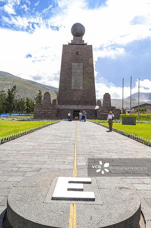 厄瓜多尔，赤道线穿越图片素材