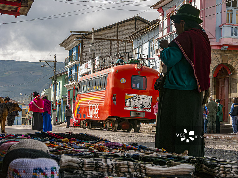 厄瓜多尔，瓜莫特的奇瓦快车站图片素材