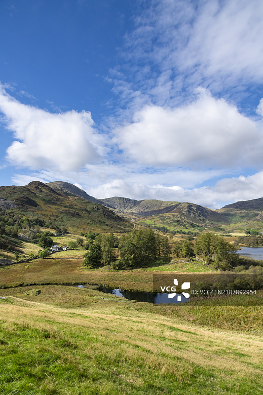 小朗代尔湖，坎布里亚，英格兰图片素材
