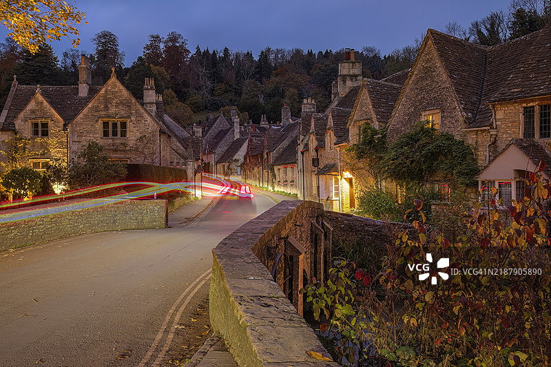 威尔特郡的城堡库姆，科茨沃尔德，英国图片素材