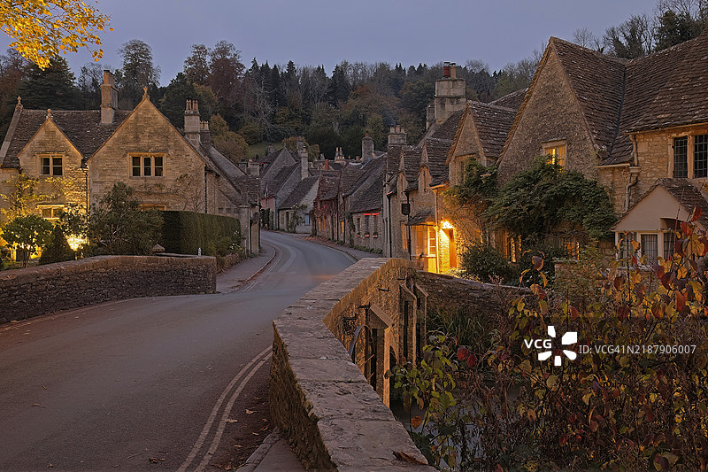 威尔特郡的城堡库姆，科茨沃尔德，英国图片素材