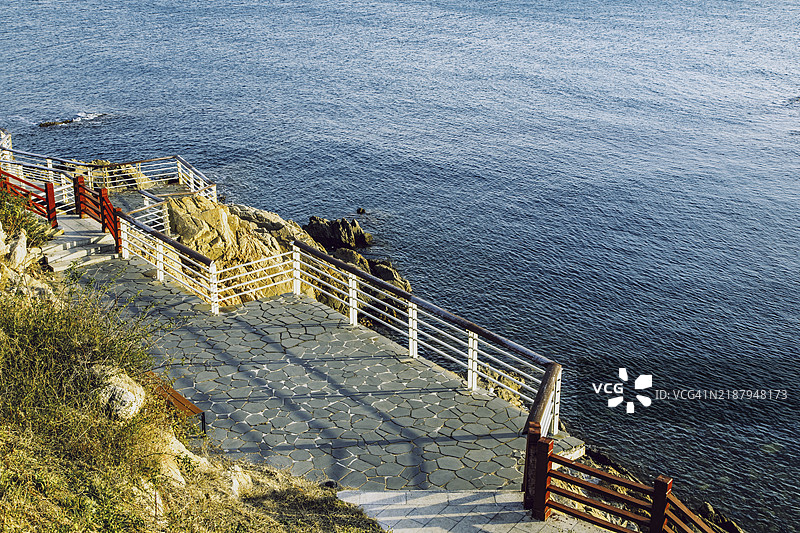 青岛凤凰岛日落图片素材