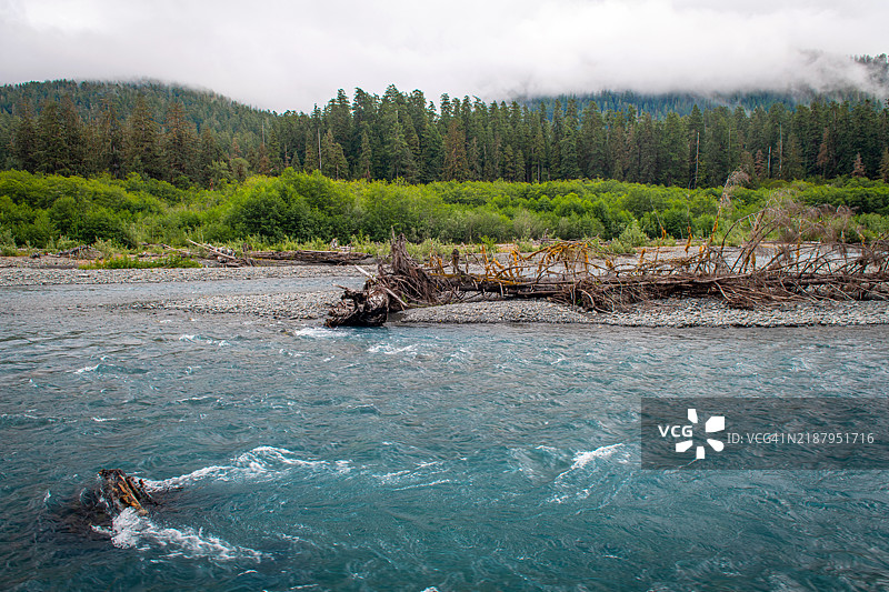 华盛顿州奥林匹克国家公园的索尔杜克河图片素材