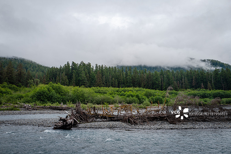 华盛顿州奥林匹克国家公园的索尔杜克河图片素材