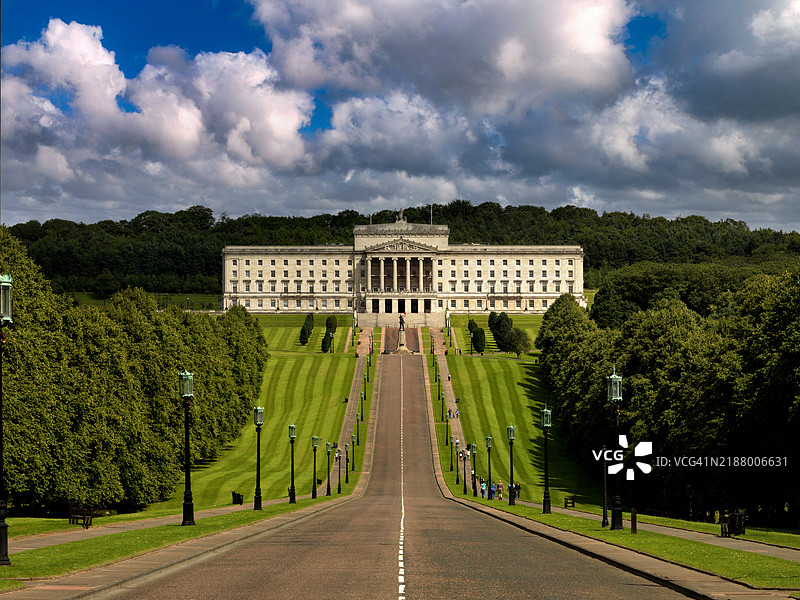 贝尔法斯特的斯托蒙特议会大厦，北爱尔兰图片素材