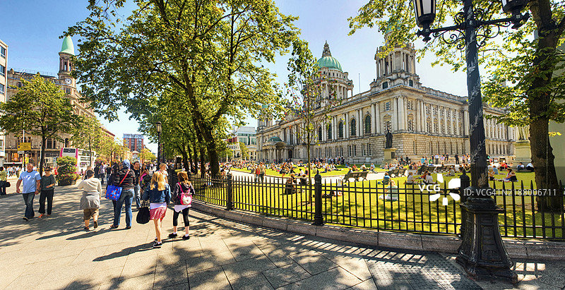 贝尔法斯特市政厅，北爱尔兰图片素材