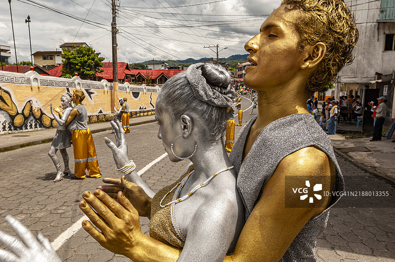 厄瓜多尔，普尤的舞者图片素材
