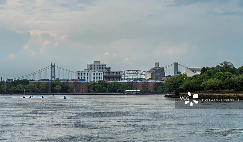 阿斯托里亚，皇后区和三州大桥图片素材