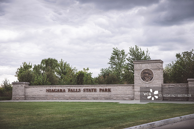 尼亚加拉大瀑布州立公园入口图片素材