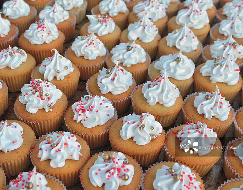 杯子蛋糕的特写镜头图片素材