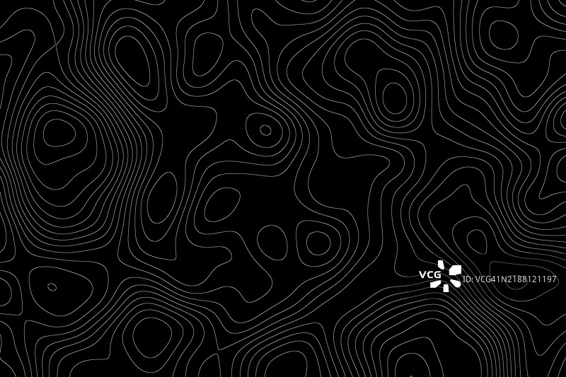 简单线条抽象地形图图片素材
