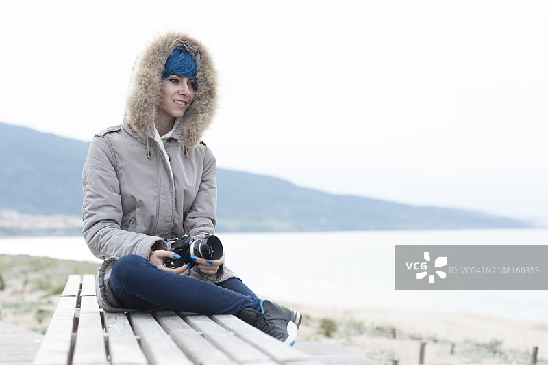 冬季的摄影师图片素材