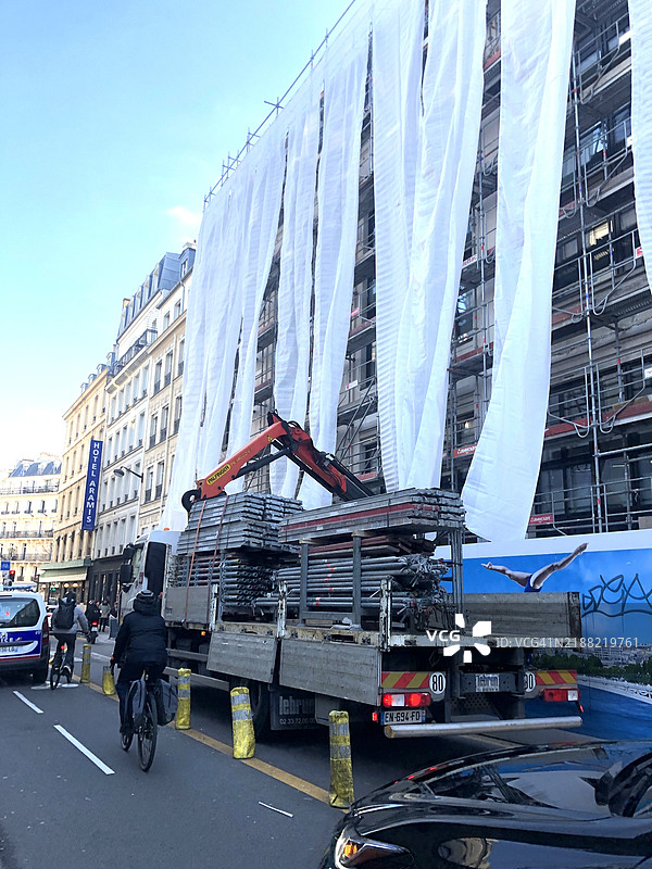 城市中的维修工作图片素材