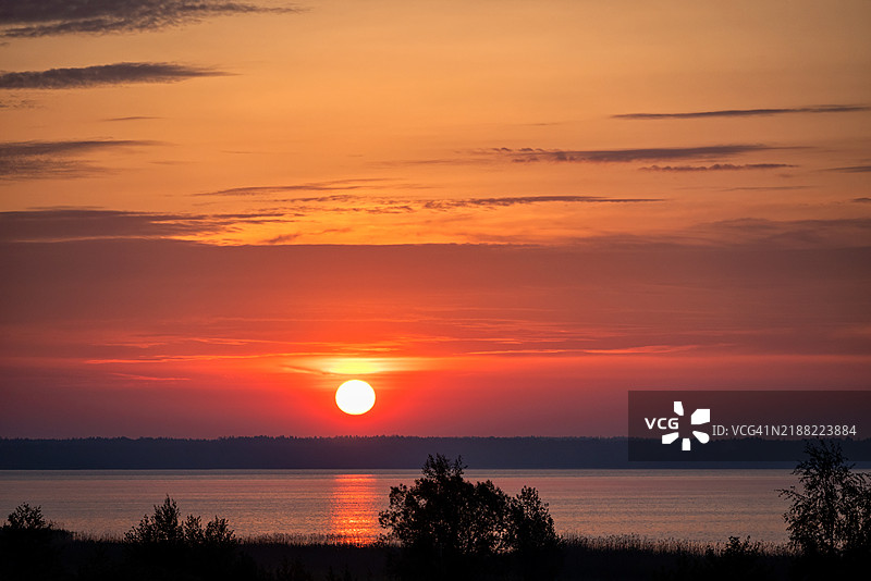 普斯科夫地区的夏季清晨图片素材