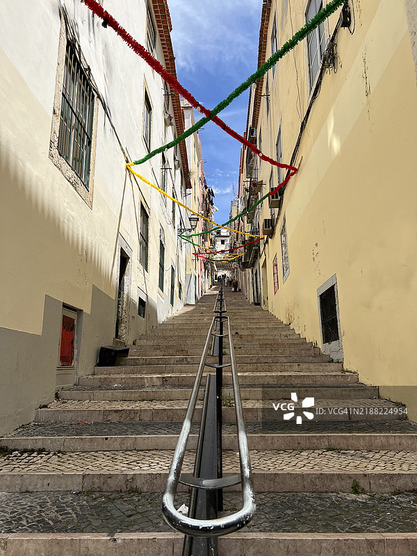 圣安东节的街道装饰图片素材