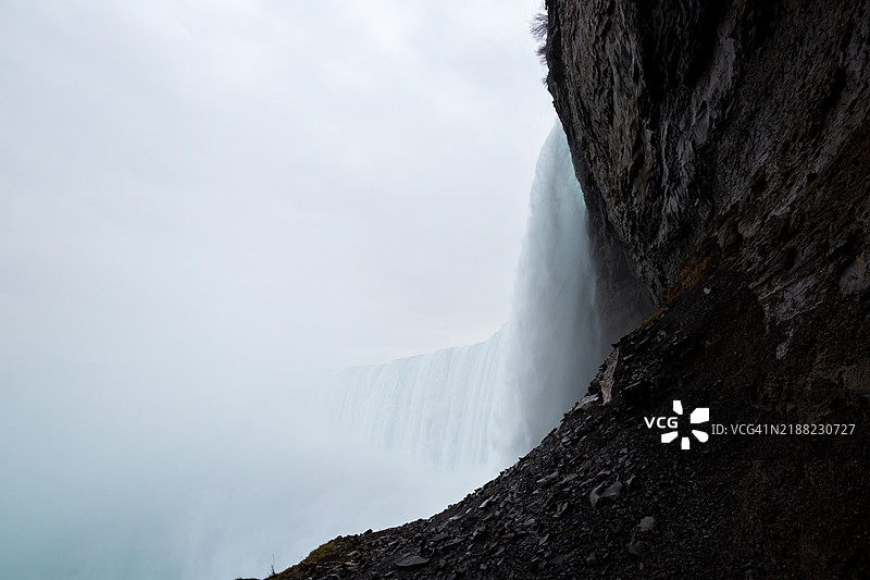 瀑布的美丽景色图片素材