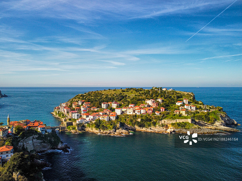 位于土耳其巴尔腾省阿马斯拉区的阿马斯拉城堡是由罗马人建造的。图片素材