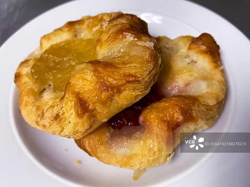 丹麦糕点，食品摄影。图片素材