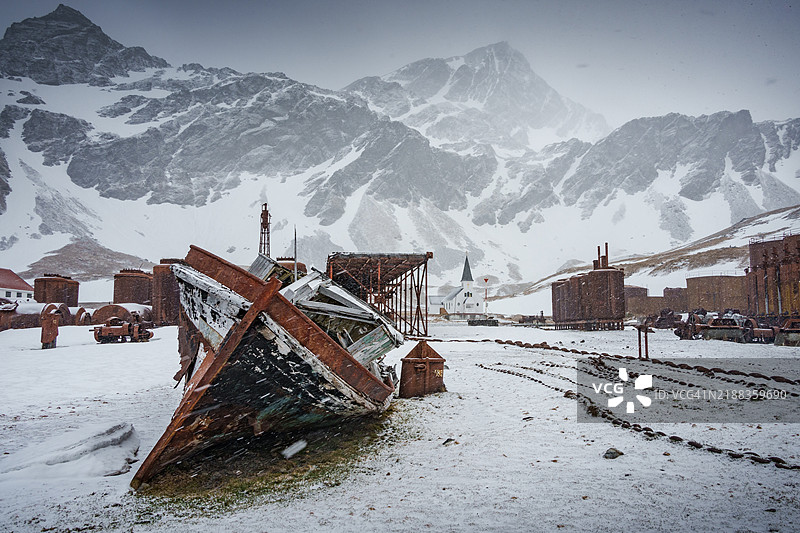 格里特维肯的挪威圣公会教堂图片素材